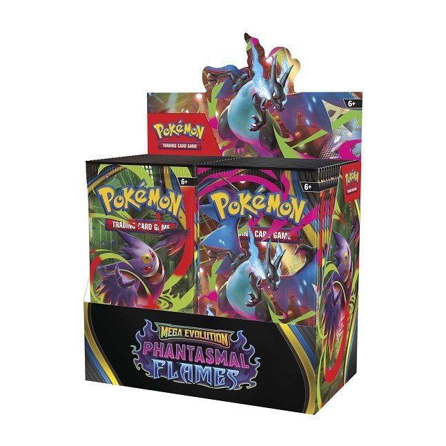 Pokemon Mega Evolution Phantasmal Flames Booster Display Box (36 Packs) - ATXoniqed TCG